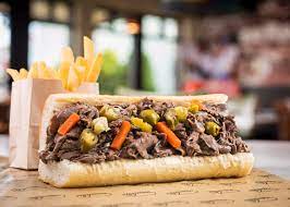 8” CHICAGO STYLE ITALIAN BEEF SANDWITCH WITH LARGE FRIES AND 32 OZ SODA